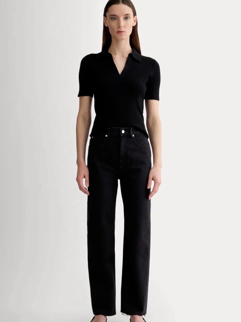 The Way High Jean 26 Long High rise straight leg Jean